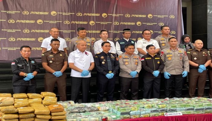 Ratusan Kilogram Narkotika Dimusnahkan Dirnarkoba Polda Metro Jaya