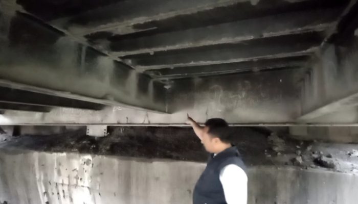 Waduh Diduga Kurang Pengawasan Puluhan Baut Hilang Dicuri, Jembatan Cipendawa Ambles