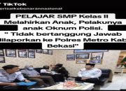 Viral Video Perbincangan Dugaan Kasus Anak Oknum Polisi Setubuhi Siswi SMP di Kabupaten Bekasi