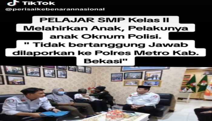 Viral Video Perbincangan Dugaan Kasus Anak Oknum Polisi Setubuhi Siswi SMP di Kabupaten Bekasi