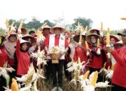 Petani Mustikasari Haru, Sosok Cawalkot Tri Adhianto Turut Berbaur Panen Jagung