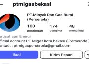 Miris, Saluran Medsos Untuk Informasi Publikasi BUMD PT Migas Bekasi Tak Terurus