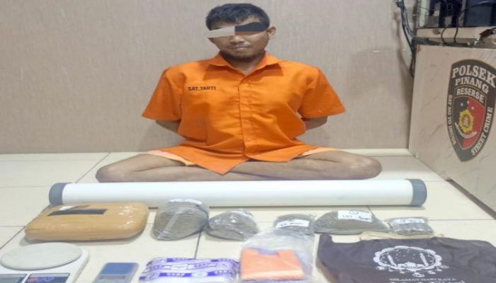 AG Ditangkap Satreskrim Polsek Pinang Kota Tangerang Usai Edarkan Ganja Dipemukiman